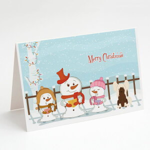 [RDY] [��������] Caroline's Treasures Merry Christmas Carolers Chinese Crested Cream Christmas Greeting Cards with Envelope, 5" x 7" (8 Count)�i�����[�N���X�}�X�L�������[�Y �`���C�j�[�Y�N���X�e�b�h�N���[���N���X�}