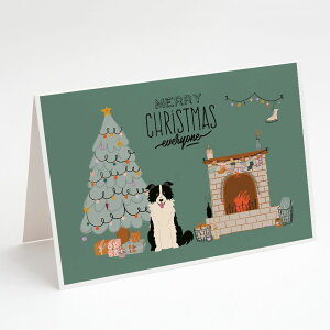 [RDY] [] Caroline's Treasures {[_[R[ NX}XJ[hitjA5C` x 7C`i8JEg [yVCOʔ] | Caroline's Treasures Border Collie Christmas Greeting Cards with Envelopes, 5" x 7