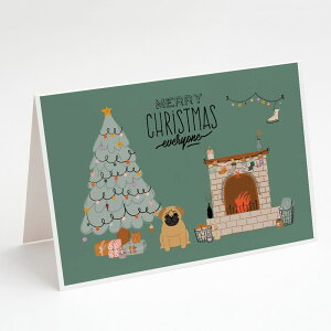 [RDY] [] Caroline's Treasures pO NX}XJ[hitjA5C` x 7C`i8JEg [yVCOʔ] | Caroline's Treasures Pug Christmas Greeting Cards with Envelopes, 5" x 7" (8 Count)