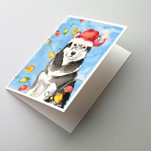[] Caroline's Treasures AXJE}~[g NX}XJ[hitj 5C` x 7C`i8g [yVCOʔ] | Caroline's Treasures Alaskan Malamute Christmas Greeting Cards with Envelop