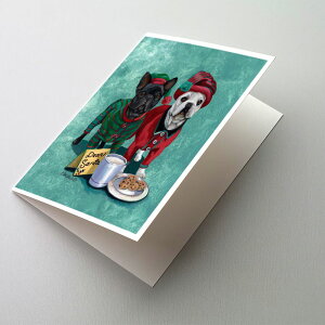 [RDY] [] Caroline's Treasures t`uhbÕNX}XJ[hitjA5C` x 7C`i8JEg [yVCOʔ] | Caroline's Treasures French Bulldog Christmas Greeting Cards with Envelope