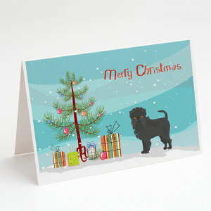 [] Caroline's Treasures AtFsV[ NX}XJ[hitj 5C` x 7C`i8g [yVCOʔ] | Caroline's Treasures Affenpinscher Christmas Greeting Cards with Envelopes, 5" x 7"