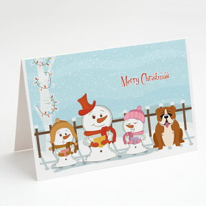 [RDY] [��������] Caroline's Treasures Merry Christmas Carolers English Bulldog Red White Christmas Greeting Cards with Envelope, 5" x 7" (8 Count)�i�����[�N���X�}�X �L�������[�Y �C���O���b�V���u���h�b�O ���b�h �z���C