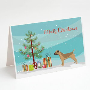 [RDY] [] Caroline's Treasures {[_[EeA NX}XJ[hitjA5C` x 7C`i8JEg [yVCOʔ] | Caroline's Treasures Border Terrier Christmas Greeting Cards with Envelopes, 5"
