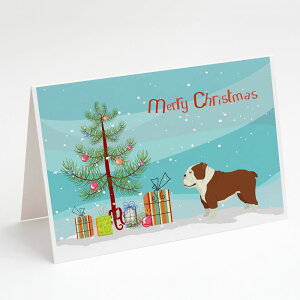 [] Caroline's Treasures CObVuhbÕNX}XJ[hitjA5C` x 7C`i8JEg [yVCOʔ] | Caroline's Treasures English Bulldog Christmas Greeting Cards wit