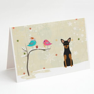 [] Caroline's Treasures }`FX^[EeA NX}XJ[hitjA5C` x 7C`i8JEg [yVCOʔ] | Caroline's Treasures Manchester Terrier Christmas Greeting Cards with