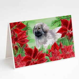 [] Caroline's Treasures Moscow Watchdog Poinsettas Christmas Greeting Cards with Envelopes, 5" x 7" (8 Count) [yVCOʔ] | Caroline's Treasures Moscow Watchdog Poinsettas Christmas Greeting Cards with Envelopes, 5" x 7" (8 Cou
