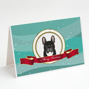 [] Caroline's Treasures t`uhbÕNX}XJ[hitjA5C` x 7C`i8JEg [yVCOʔ] | Caroline's Treasures French Bulldog Christmas Greeting Cards with Envelope