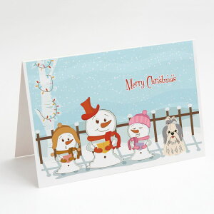 [] Caroline's Treasures Merry Christmas Carolers Shih Tzu Silver White Christmas Greeting Cards with Envelope, 5" x 7" (8 Count) [yVCOʔ] | Caroline's Treasures Merry Christmas Carolers Shih Tzu Silver White Christmas Greeti