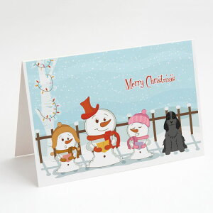 [RDY] [] Caroline's Treasures Merry Christmas Carolers Cocker Spaniel Black Christmas Greeting Cards with Envelopes, 5" x 7" (8 Count)i[NX}X L[Y RbJ[XpjG ubN NX}X O