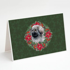 [RDY] [] Caroline's Treasures Moscow Watchdog Poinsetta Wreath Christmas Greeting Cards with Envelope, 5" x 7" (8 Count) [yVCOʔ] | Caroline's Treasures Moscow Watchdog Poinsetta Wreath Christmas Greeting Cards with Envelopes, 5"