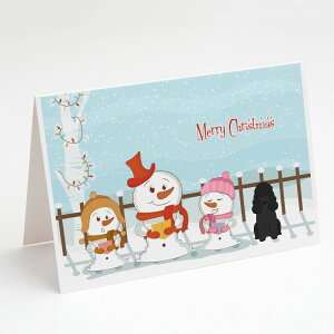 [RDY] [��������] Caroline's Treasures Merry Christmas Carolers Poodle Black Christmas Greeting Cards with Envelopes, 5 x 7 (8 Count)�i�����[�N���X�}�X �L�������[�Y �v�[�h�� �u���b�N �N���X�}�X �O���[�e�B���O�J�[
