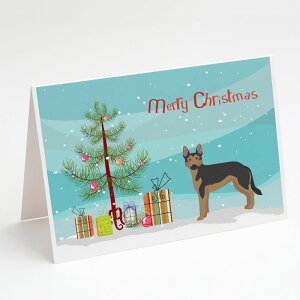 [] Caroline's Treasures hCc VFvh[АNX}XJ[hitjA5C` x 7C`i8JEg [yVCOʔ] | Caroline's Treasures German Sheprador Christmas Greeting Cards with