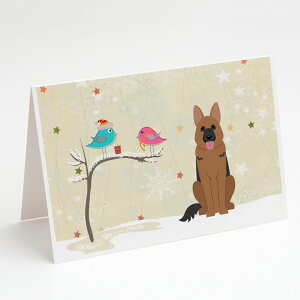 [RDY] [] Caroline's Treasures W[}VFp[h NX}XJ[hitjA5C` x 7C`i8JEg [yVCOʔ] | Caroline's Treasures German Shepherd Christmas Greeting Cards with Envelo