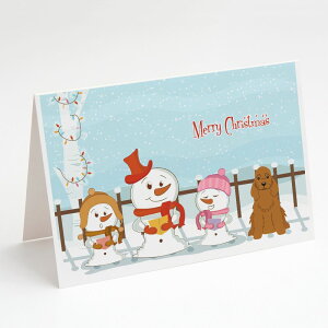 [RDY] [��������] Caroline's Treasures Merry Christmas Carolers Cocker Spaniel Red Christmas Greeting Cards with Envelopes, 5 x 7 (8 Count)�i�����[�N���X�}�X �L�������[�Y �R�b�J�[�X�p�j�G�� ���b�h �N���X�}�X �O���[