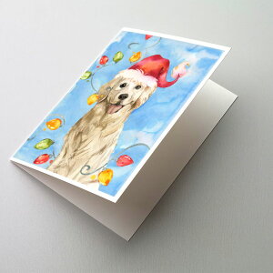 [] Caroline's Treasures S[fgo[̃NX}XJ[hitjA5C` x 7C`i8JEg [yVCOʔ] | Caroline's Treasures Golden Retriever Christmas Greeting Cards with Env