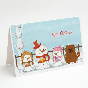 [��������] Caroline's Treasures Merry Christmas Carolers Chow Chow Red Christmas Greeting Cards with Envelopes, 5" x 7" (8 Count) [�y�V�C�O�ʔ�] | Caroline's Treasures Merry Christmas Carolers Chow Chow Red Christmas Greeting Cards with E