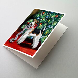 [RDY] [] Caroline's Treasures tHbNXeA NX}XJ[hitjA5C` x 7C`i8JEg [yVCOʔ] | Caroline's Treasures Fox Terrier Christmas Greeting Cards with Envelopes, 5" x