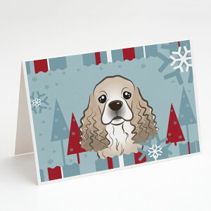 [] Caroline's Treasures RbJ[XpjGNX}XO[eBOJ[hitjA5C` x 7C`i8JEg [yVCOʔ] | Caroline's Treasures Winter Cocker Spaniel Christmas Gre
