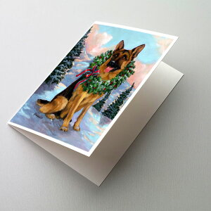 [RDY] [] Caroline's Treasures W[}VFp[h NX}XJ[hitjA5C` x 7C`i8JEg [yVCOʔ] | Caroline's Treasures German Shepherd Christmas Greeting Cards with Envelo