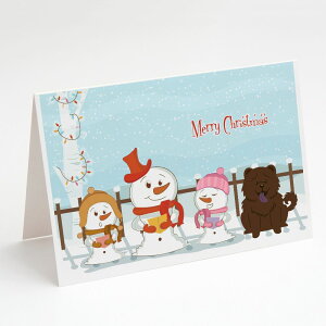 [] Caroline's Treasures Merry Christmas Carolers Chow Chocolate Christmas Greeting Cards with Envelopes, 5" x 7" (8 Count) [yVCOʔ] | Caroline's Treasures Merry Christmas Carolers Chow Chow Chocolate Christmas Greeting Cards