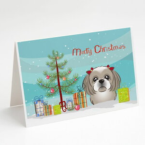 [RDY] [] Caroline's Treasures V[Y[NX}XO[eBOJ[hAtA5C`x7C`i8JEgj [yVCOʔ] | Caroline's Treasures Shih Tzu Christmas Greeting Cards with Envelopes, 5"