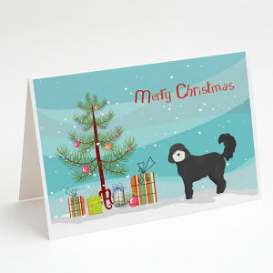 [] Caroline's Treasures Black Cockapoo Christmas Greeting Cards with Envelop, 5" x 7" (8 Count) [yVCOʔ] | Caroline's Treasures Black Cockapoo Christmas Greeting Cards with Envelopes, 5" x 7" (8 Count)