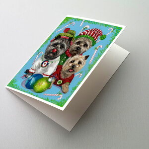 [] Caroline's Treasures PA[EeÃNX}XEO[eBOJ[hitjA5C` x 7C`i8JEg [yVCOʔ] | Caroline's Treasures Cairn Terrier Christmas Greeting