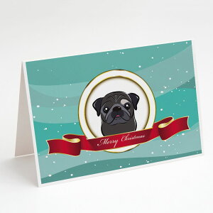 [RDY] [] Caroline's Treasures pÕNX}XJ[hitjA5C` x 7C`i8JEg [yVCOʔ] | Caroline's Treasures Pug Christmas Greeting Cards with Envelopes, 5" x 7" (8 Count)