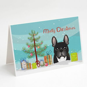 [] Caroline's Treasures t`uhbÕNX}XJ[hitjA5C` x 7C`i8JEg [yVCOʔ] | Caroline's Treasures French Bulldog Christmas Greeting Cards with Envelope