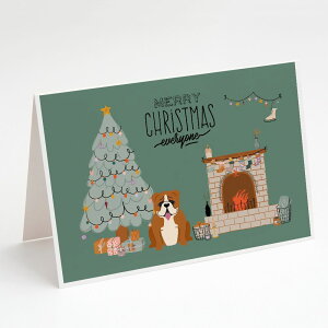[] Caroline's Treasures CObVuhbÕNX}XJ[hitjA5C` x 7C`i8JEg [yVCOʔ] | Caroline's Treasures English Bulldog Christmas Greeting Cards wit