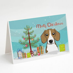[] Caroline's Treasures r[OENX}XEO[eBOJ[hitjA5C`×7C`i8JEg [yVCOʔ] | Caroline's Treasures Beagle Christmas Greeting Cards with Envelope