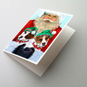 [RDY] [] Caroline's Treasures WbNbZO[eBOJ[hitjA5C` x 7C`i8JEg [yVCOʔ] | Caroline's Treasures Jack Russell Christmas Greeting Cards with Envelopes,