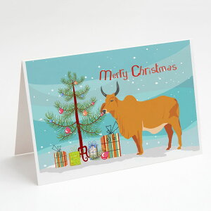 [RDY] [] Caroline's Treasures Zebu Indicine Cow Christmas Christmas Greeting Cards with Envelop, 5" x 7" (8 Count) [yVCOʔ] | Caroline's Treasures Zebu Indicine Cow Christmas Christmas Greeting Cards with Envelopes, 5" x 7" (8 Cou