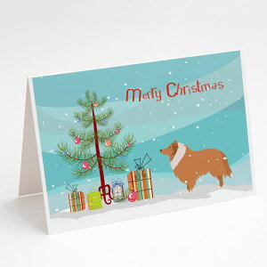 [] Caroline's Treasures R[NX}XtO[eBOJ[hA5" x 7"i8JEgj [yVCOʔ] | Caroline's Treasures Collie Dog Christmas Christmas Greeting Cards with Envelopes, 5" x 7"