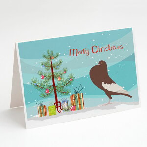 [RDY] [��������] Caroline's Treasures English Pouter Pigeon Christmas Christmas Greeting Cards with Envelopes, 5" x 7" (8 Count) [�y�V�C�O�ʔ�] | Caroline's Treasures English Pouter Pigeon Christmas Christmas Greeting Cards with Envelopes, 5" x