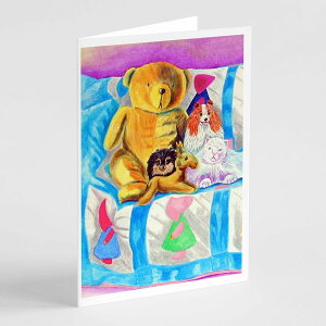 [��������] Caroline's Treasures �|�����j�A���E�I���E�U�E�J�E�` �O���[�e�B���O�J�[�h �����t���A5�C���` x 7�C���`�i8�J�E���g�j [�y�V�C�O�ʔ�] | Caroline's Treasures Pomeranian on the Couch Greeting