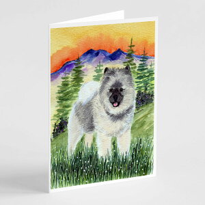 [��������] Caroline's Treasures Keeshond �O���[�e�B���O�J�[�h�i�����t���j�A5�C���` x 7�C���`�i8�J�E���g [�y�V�C�O�ʔ�] | Caroline's Treasures Keeshond Greeting Cards with Envelopes, 5 x 7 (8 Count)