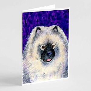 [��������] Caroline's Treasures Keeshond �O���[�e�B���O�J�[�h�i�����t���j�A5�C���` x 7�C���`�i8�J�E���g [�y�V�C�O�ʔ�] | Caroline's Treasures Keeshond Greeting Cards with Envelopes, 5" x 7" (8 Count)