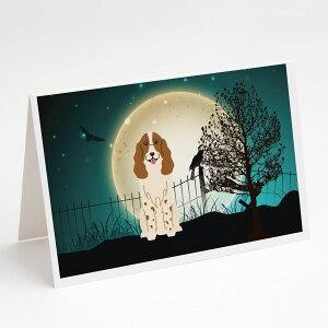 [RDY] [��������] Caroline'sTreasures Scary Russian Spaniel Halloween Greeting Cards with Envelopes, 5" x 7" (8 Count) [�y�V�C�O�ʔ�] | Caroline'sTreasures Scary Russian Spaniel Halloween Greeting Cards with Envelopes, 5" x 7" (8 Count)