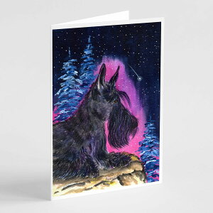 [RDY] [��������] Caroline's Treasures Starry Night Scottish Terrier Greeting Cards with Envelopes, 5 x 7 (8 Count) [�y�V�C�O�ʔ�] | Caroline's Treasures Starry Night Scottish Terrier Greeting Cards with Envelopes, 5 x 7 (8 Count)