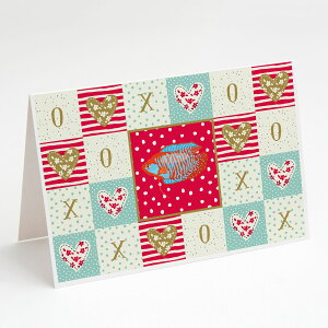 [RDY] [��������] Caroline's Treasures Dwarf Gourami Love Greeting Cards with Envelop, 5" x 7" (8 Count) [�y�V�C�O�ʔ�] | Caroline's Treasures Dwarf Gourami Love Greeting Cards with Envelopes, 5" x 7" (8 Count)