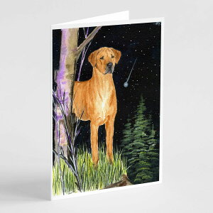[��������] Caroline's Treasures Starry Night Rhodesian Ridgeback Greeting Cards with Envelopes, 5 x 7 (8 Count) [�y�V�C�O�ʔ�] | Caroline's Treasures Starry Night Rhodesian Ridgeback Greeting Cards with Envelopes, 5 x 7 (8 Count)
