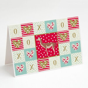 [RDY] [��������] Caroline's Treasures Guanaco Love �O���[�e�B���O�J�[�h�i�����t���j�A5�C���` x 7�C���`�i8�J�E���g [�y�V�C�O�ʔ�] | Caroline's Treasures Guanaco Love Greeting Cards with Envelopes, 5" x 7" (8 Count)