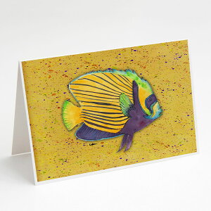 [] Caroline's Treasures MыO[eBOJ[hAtA5C` x 7C`i8JEgj [yVCOʔ] | Caroline's Treasures Tropical Fish Greeting Cards with Envelopes, 5" x 7" (8 Count)
