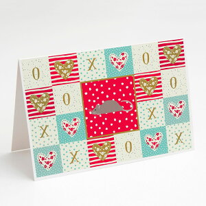 [RDY] [��������] Caroline's Treasures Satin Rat Love Greeting Cards with Envelopes, 5 x 7 (8 Count) [�y�V�C�O�ʔ�] | Caroline's Treasures Satin Rat Love Greeting Cards with Envelopes, 5 x 7 (8 Count)