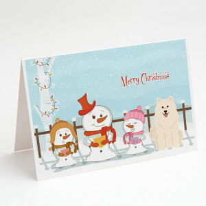 [RDY] [��������] Caroline's Treasures Merry Christmas Carolers Samoyed Christmas Greeting Cards with Envelopes, 5" x 7" (8 Count) [�y�V�C�O�ʔ�] | Caroline's Treasures Merry Christmas Carolers Samoyed Christmas Greeting Cards with Envelopes, 5"