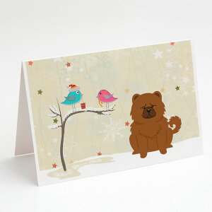 [] Caroline's Treasures `E`E bh NX}X O[eBOJ[h tA5C` x 7C`i8JEgj [yVCOʔ] | Caroline's Treasures Chow Chow Red Christmas Greeting C