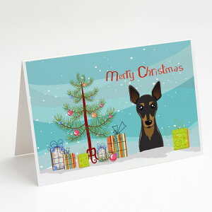 [RDY] [��������] Caroline's Treasures Min Pin Christmas Greeting Cards with Envelopes, 5" x 7" (8 Count) [�y�V�C�O�ʔ�] | Caroline's Treasures Min Pin Christmas Greeting Cards with Envelopes, 5" x 7" (8 Count)