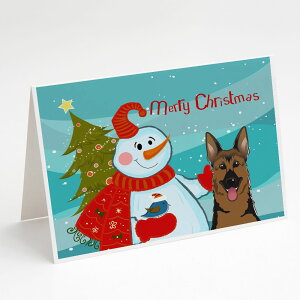 [] Caroline's Treasures Xm[}ƃW[}VFp[h̃NX}XJ[hitjA5C` x 7C`i8JEg [yVCOʔ] | Caroline's Treasures Snowman with German Shepherd Chr